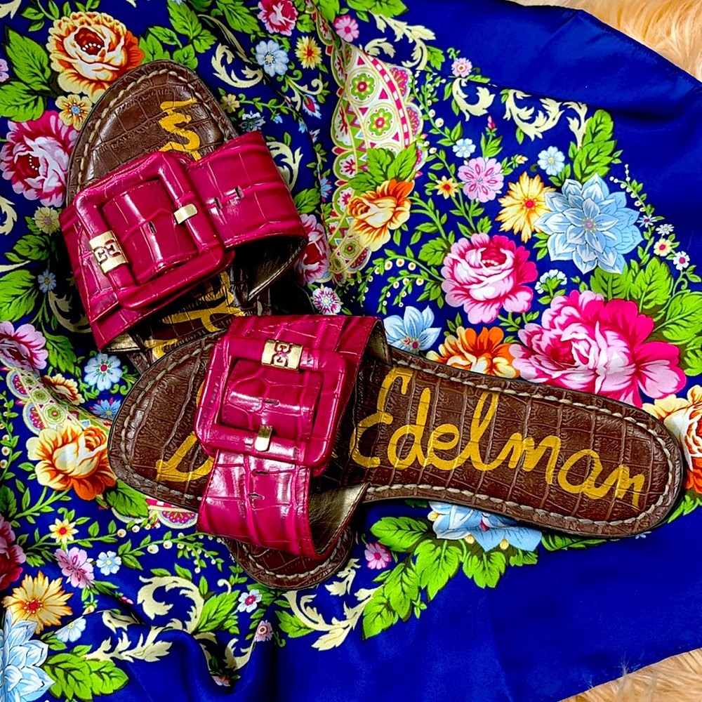 Magenta Sam Edelman slides/sandals
